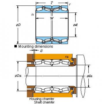 Four-row SKF,NSK,NTN,Timken tapered roller bearings 37264