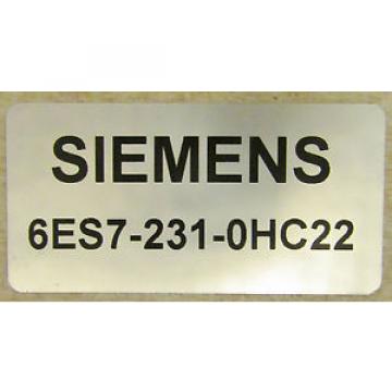 Original SKF Rolling Bearings Siemens SIMATIC EM 231 Analog Input Module 6ES7 231  0HC22