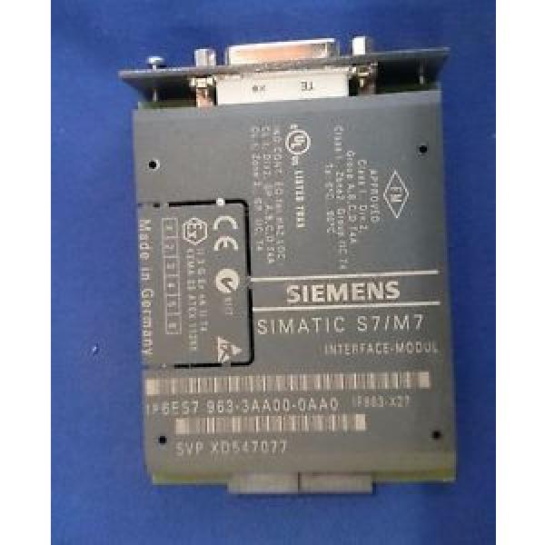 Original SKF Rolling Bearings Siemens 6ES7963-3AA00-0AA0 SIMATIC S7-400 IF963-X27 RS-422/485 Interface  Module #3 image