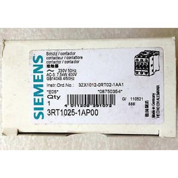 Original SKF Rolling Bearings Siemens NEW 3RT1025-1AP00 CONTACTOR  3RT10251AP00 #3 image